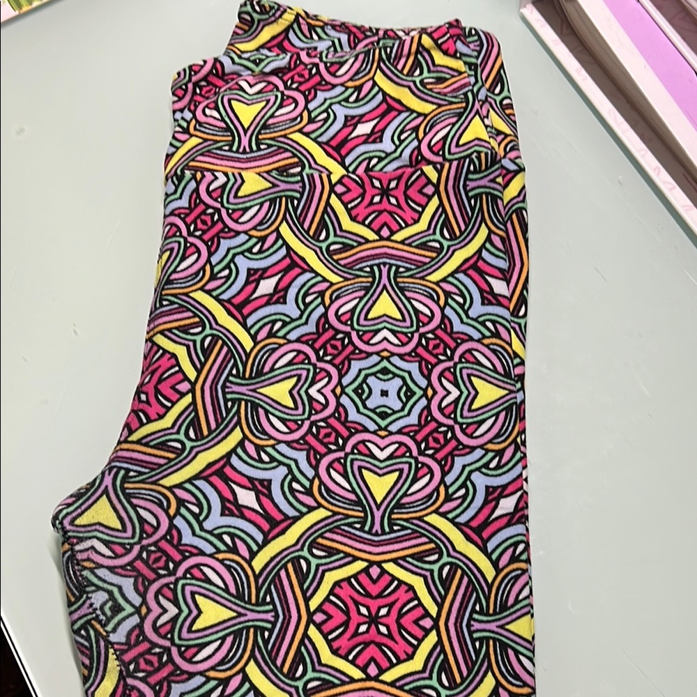 Colorful Geometric Patterned Leggings